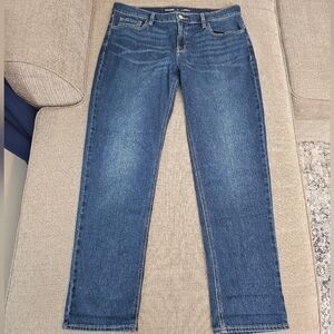 Old Navy Mid-Rise Wow Boyfriend Casual Classic Blue Denim Jeans Size 12